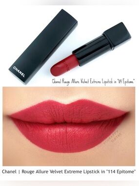 Chanel Rouge Allure Velvet Extreme Lipstick in "114 Epitome"-NIB